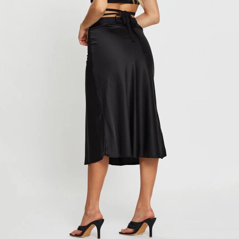 Womens Alexia Gathered Maxi Skirt  |  Skirts & Shorts Clothing BLACK