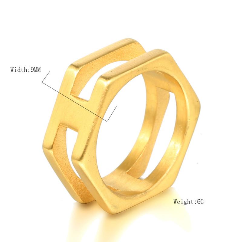 Womens Alexis Stacked Hexagon Ring  |  Jewelry Accessories Jewelry