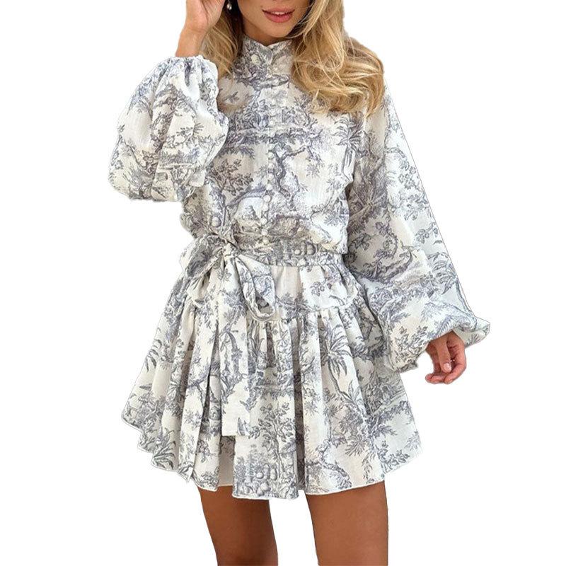 Womens Aubrey Sheer Frill Mini Dress  |  Dresses Clothing Dresses