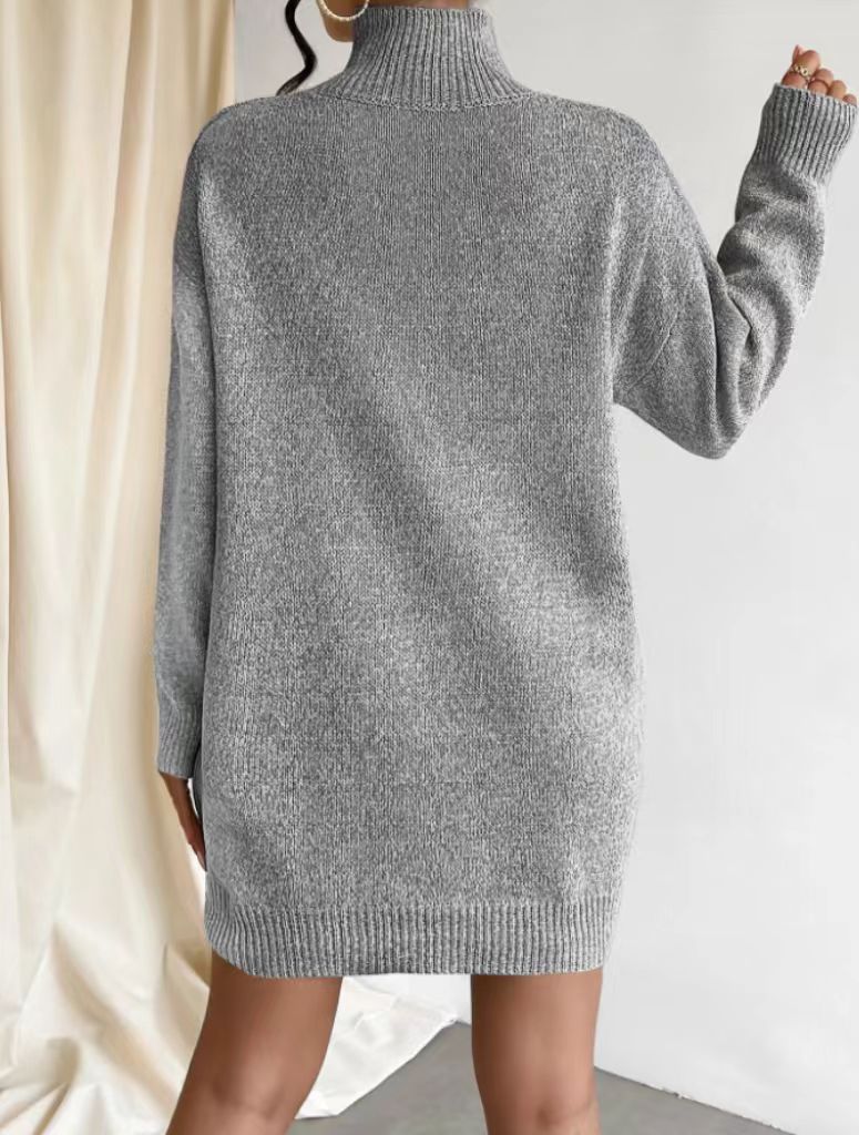 Womens Bern Merino Wool Wrap Sweater  |  Sweaters Clothing Grey Marl