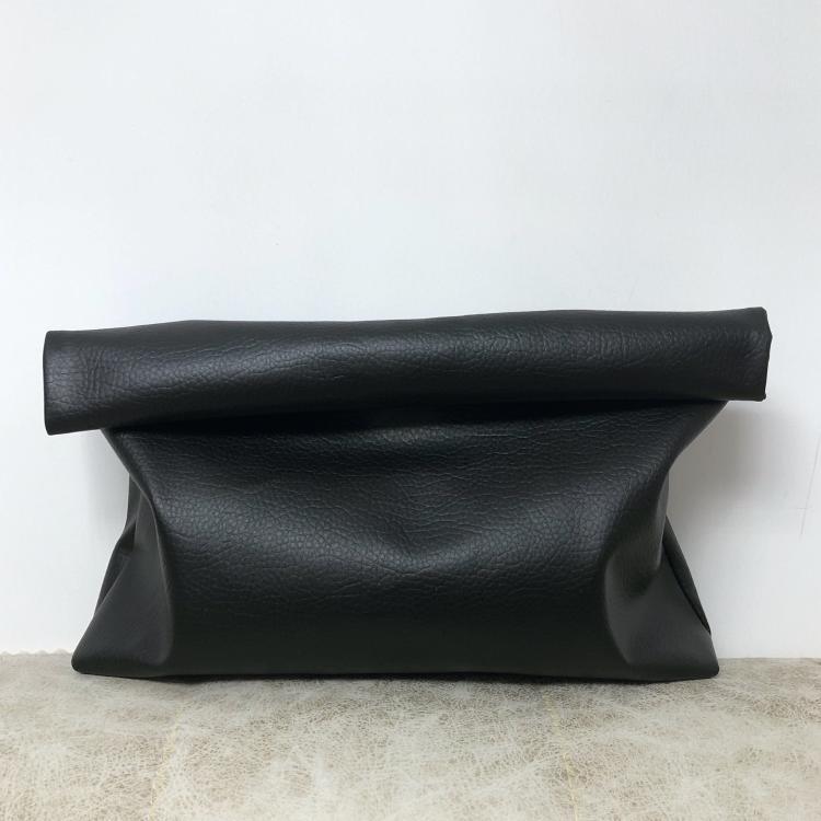 Womens Bettina Leather Clutch Bag  |  Handbags Accessories BLACK