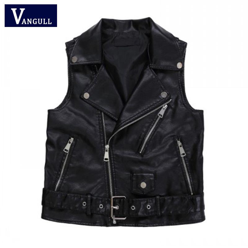 Womens Billie Embellished Leather Gilet  |  Leather Jackets Clothing BLACK