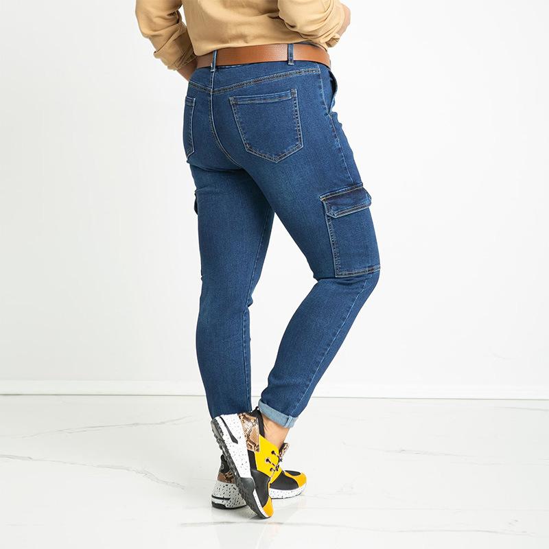 Womens Duran Asymmetric Denim Cargo Jeans  |  Jeans & Pants Clothing Jeans & Pants