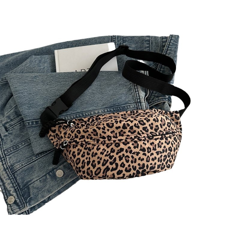 Womens Half Moon Recycled Crossbody Bag  |  Handbags Carcle Leopard