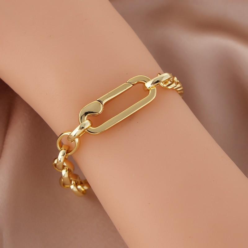 Womens Heidi Carabiner Link Cuff Bracelet  |  Jewelry Accessories Jewelry