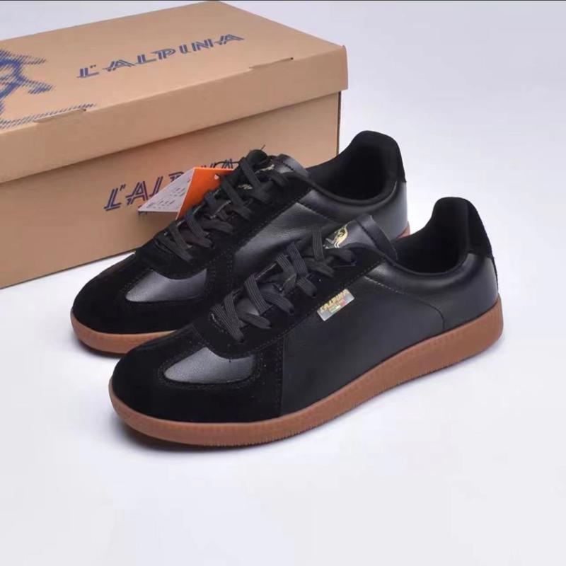 Womens Jaimee Low Top Leather Sneakers  |  Sneakers Shoes BLACK