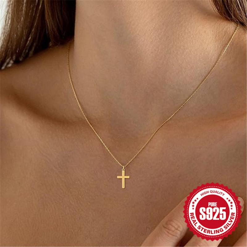 Womens Lyra Cross Pendant Necklace  |  Jewelry Accessories Jewelry