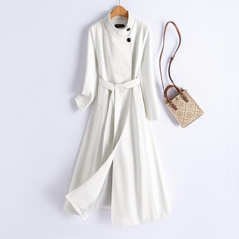 Womens Riley Wrap Around Belted Long Line Coat  |  Jackets & Coats Clothing Desert White