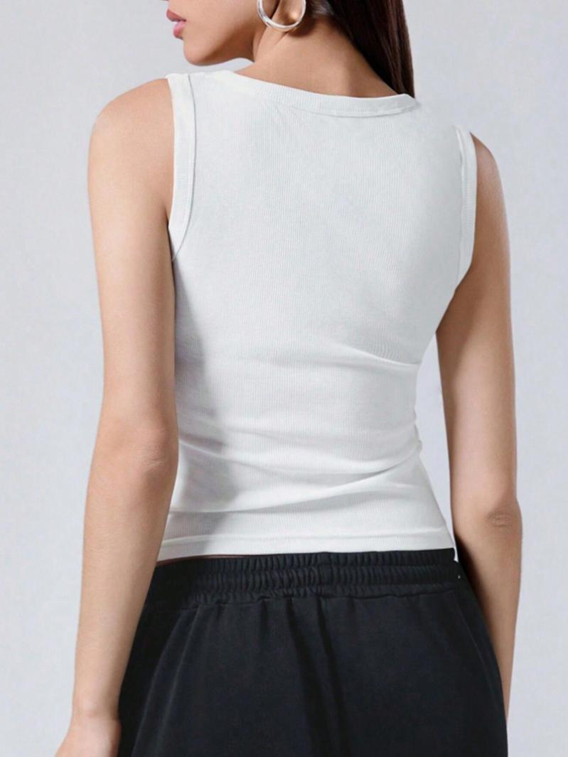 Womens Rina Crew Neck Sleeveless Tank Top  |  Tops & Shirts Basics Basics