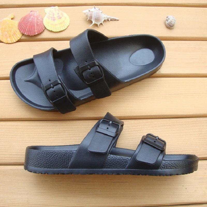 Womens Sian Leather Buckle Sandals  |  Sandals & Slides Sandals & Slides BLACK