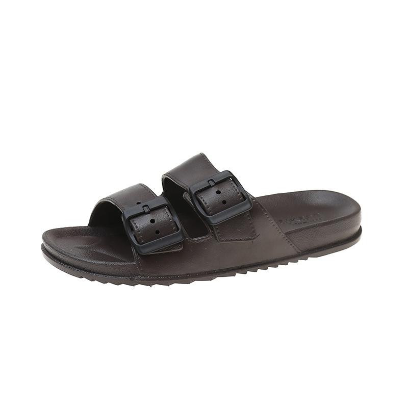 Womens Sian Leather Sandals  |  Sandals & Slides Sandals & Slides BLACK