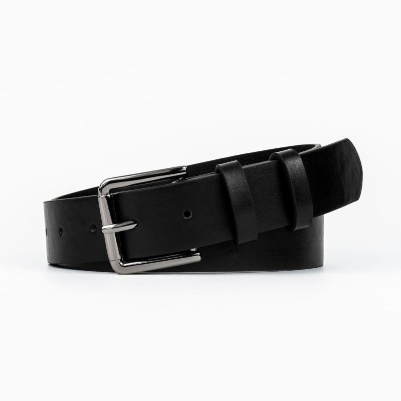 Womens Stevie Leather Studded Belt  |  Leather Belts Accessories ANTQ NICKEL