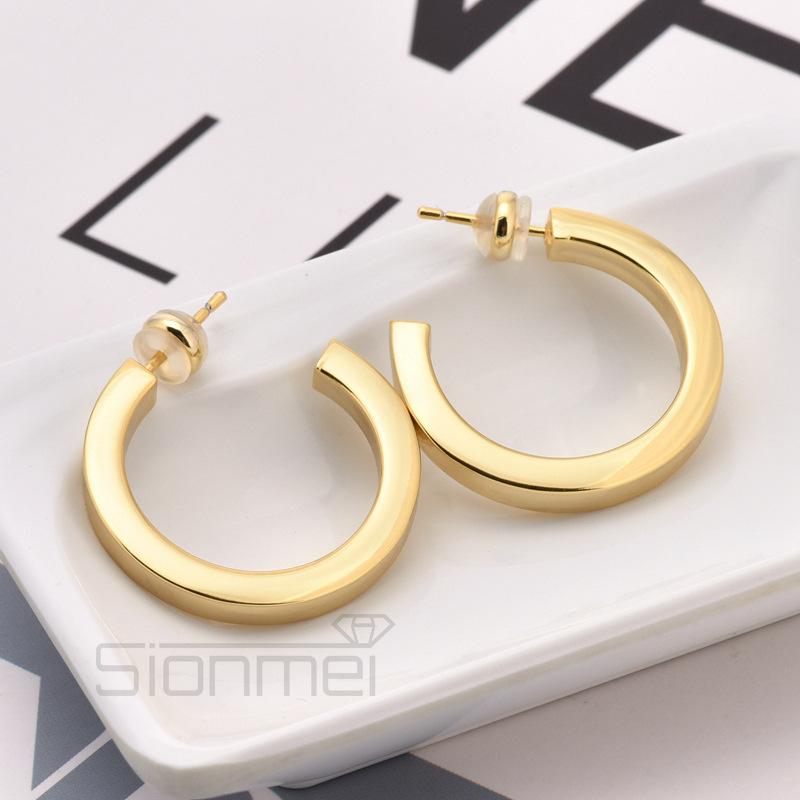 Womens Toggle Huggie Hoop Earrings  |  Jewelry Accessories Jewelry